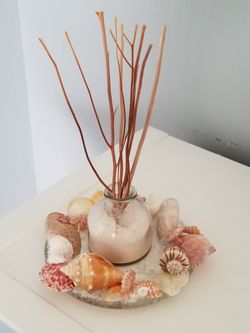 Elegant Glass Coastal Candle Holder