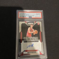 2024 Panini Prizm Matas Buzelis Sensational Signatures RC Auto PSA 10 GEM MT Chicago Bulls 