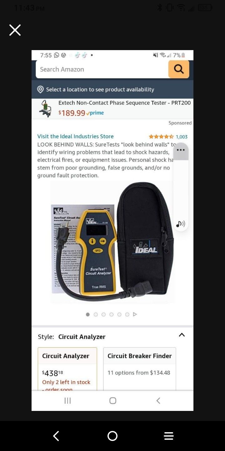 Ideal Sure Test Circuit Analyzer