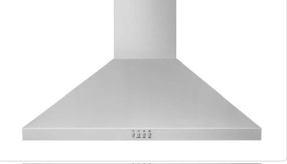 Whirlpool 30 in. 400 CFM Chimney Wall-Mount Range Hood with light in Stainless Steel