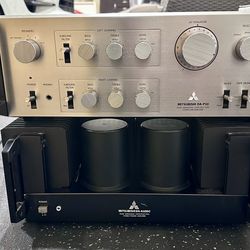 Mitsubishi DA-P10 & DA-A10DC Stereo Amplifier