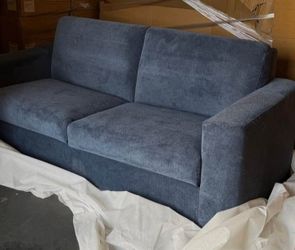 Blue Pull Out Sofa Bed | Memory Foam Mattress | Sleeper Sofa | Retails $1,399