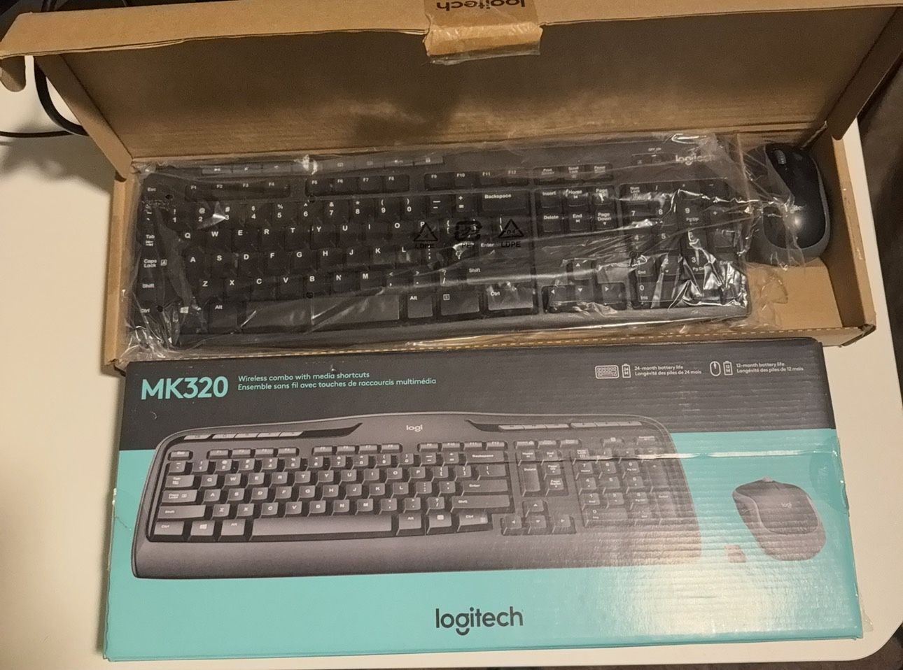 Logitech Keyboard And Mouse.