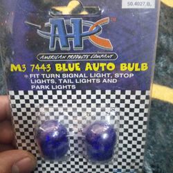 Blue turn signal lights for car