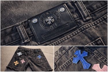 Chrome Hearts Men’s Denim Jorts – Size 36 – Cash