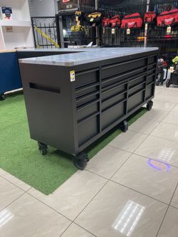 Husky Heavy Duty 84”x24” 18-Drawer Workbench