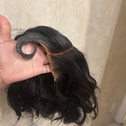 100% human hair 10 inch styled wig