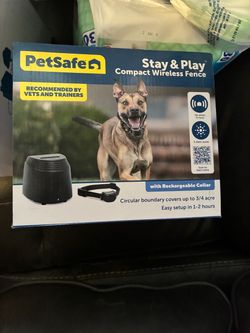 Wireless stay and play fence