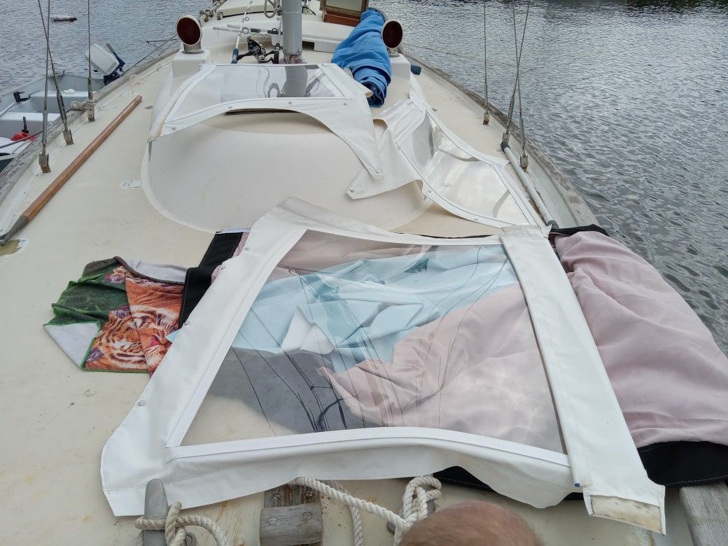 Boat T -Top Zip up Isoglass Canvas Front,2 Sides