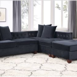 Sectional Sofa + Ottoman