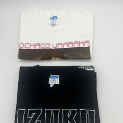 Ochaco Uraraka and Izuku Champion T- Shirt Size SMALL