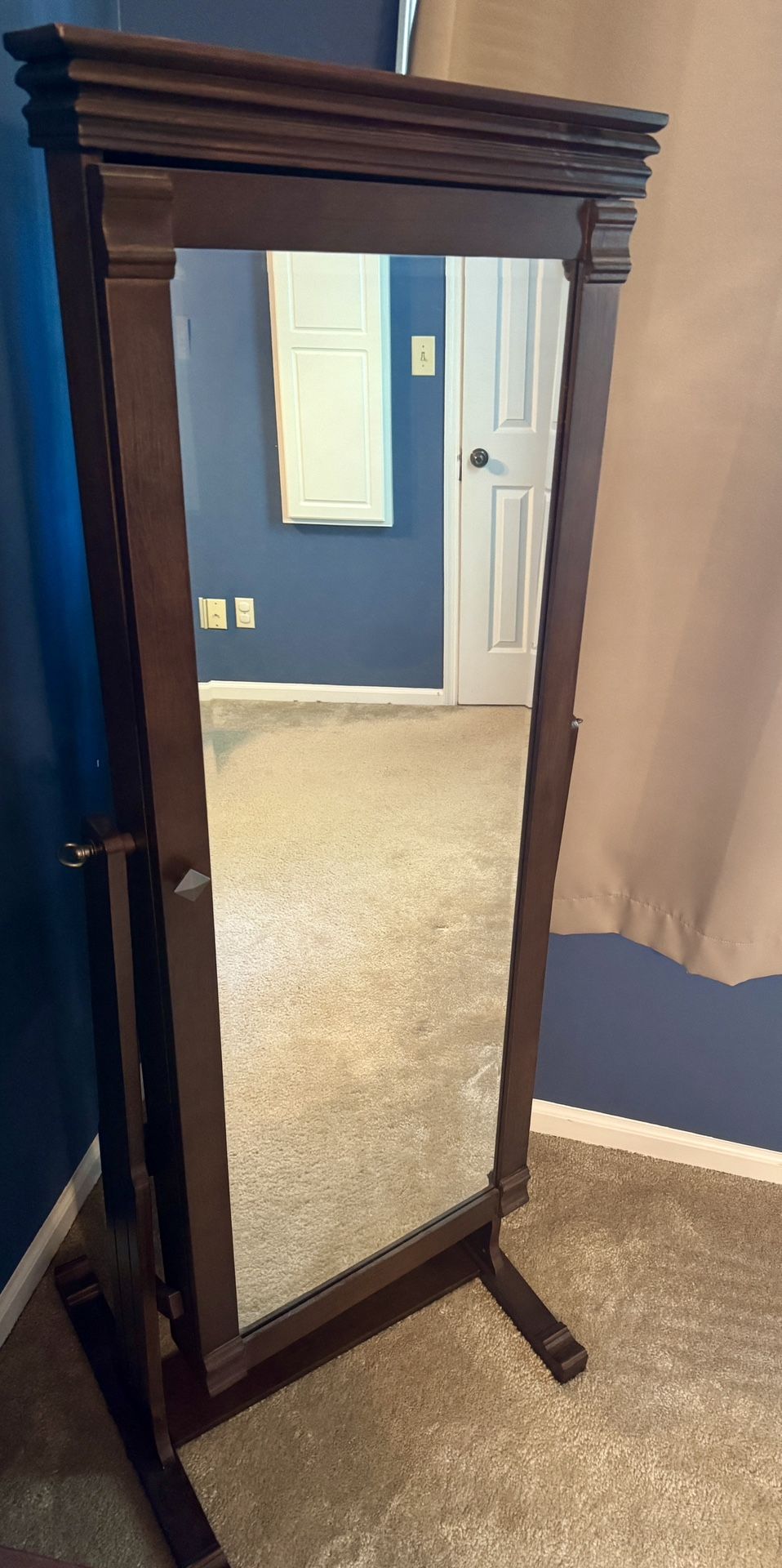 Floor Mirror Jewelry Storage