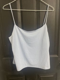 Baby Blue Rhinestone Top