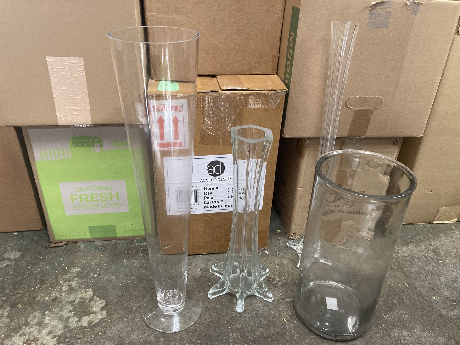 Vases Inventory - Floral Design, Wedding, Event, Centerpiece