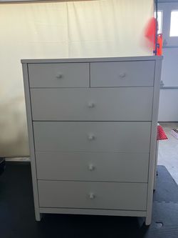Dania White Kids Dresser