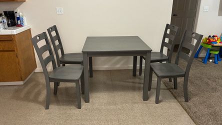 Gray 5pc dining set