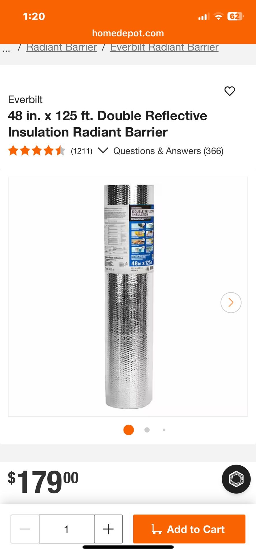 Double Reflective Insulation