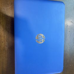 Blue HP laptop 
