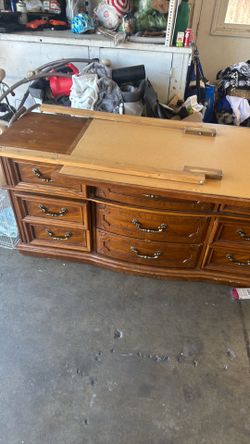 Dresser with mirror