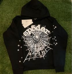 sp5der hoodie black og web size small