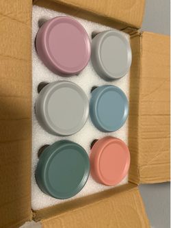 Pack of 6 glass jars