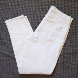Gloria Vanderbilt Jeans Womens White Denim Boyfriend Comfort Stretch Size 6