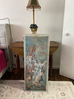 Signed Vintage Oil Art Work Painting La Maya