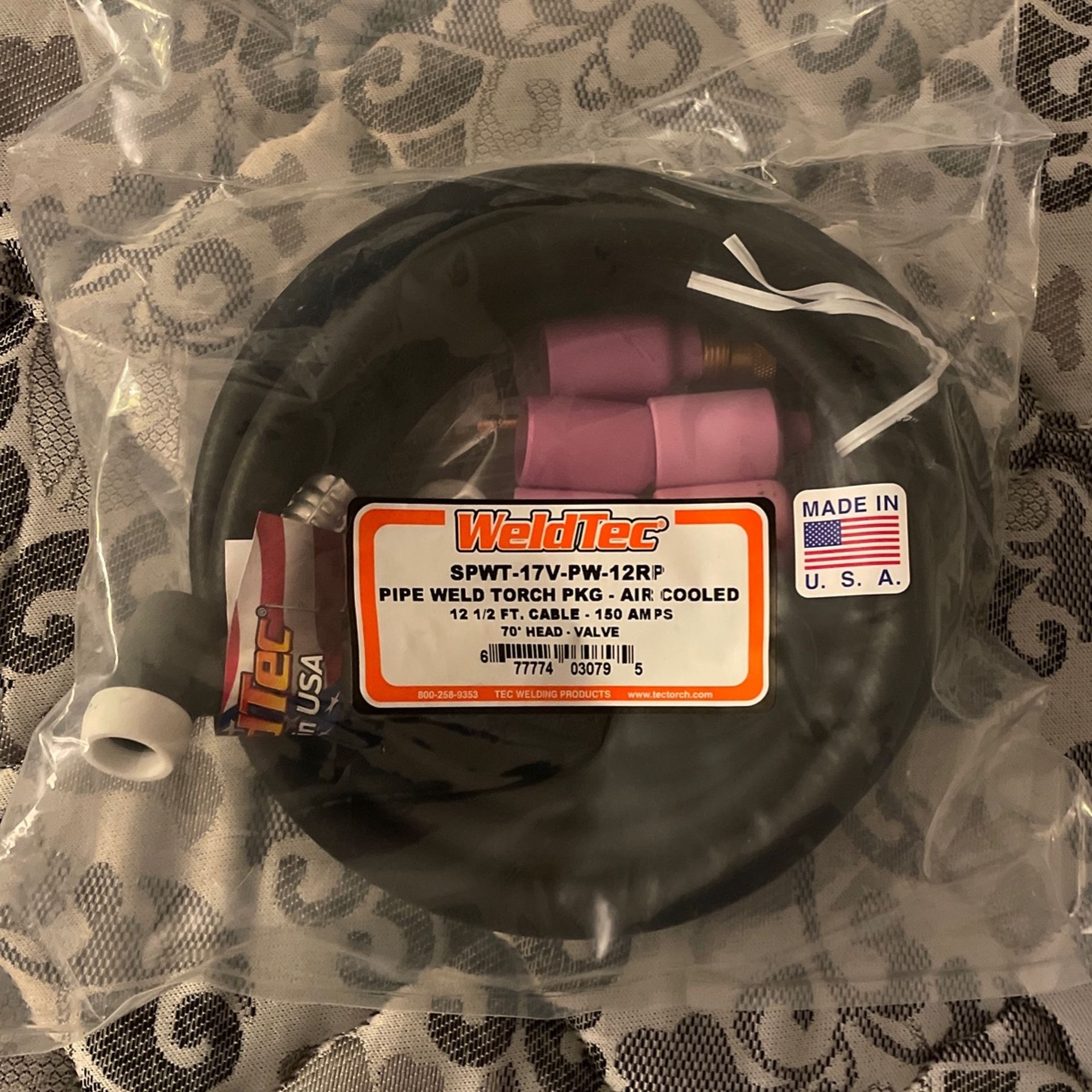 Tig Welding Cable With All Cups