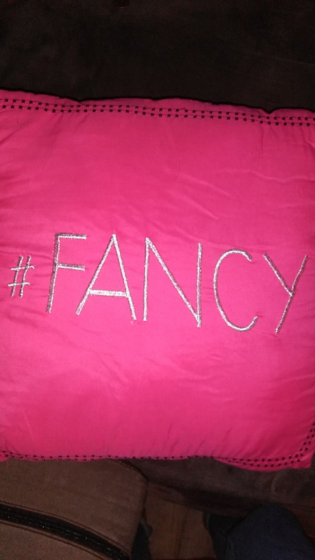 Fancy pink pillow(willing to trade)