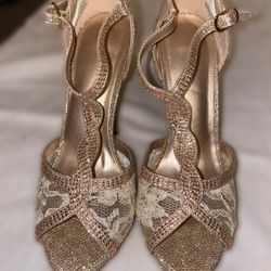 High Heel Gold Sandal