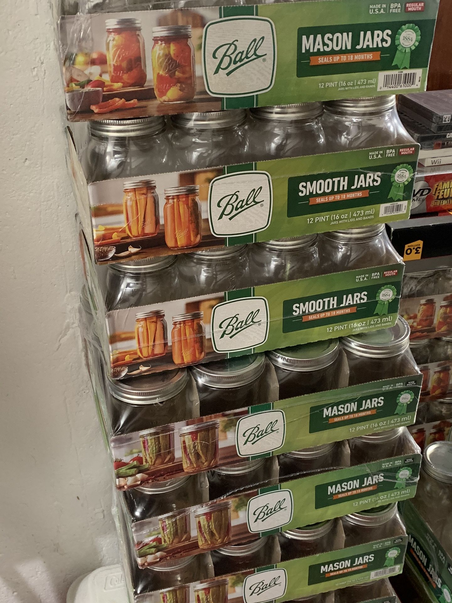 Brand new mason jars