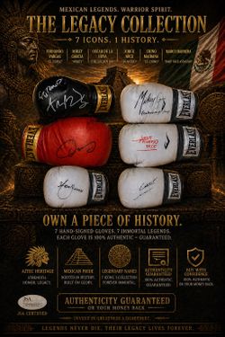 🇲🇽6  SIGNED BOXING GLOVE COLLECTION – MEXICAN LEGENDS