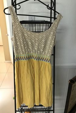 Yellow summer dress $5