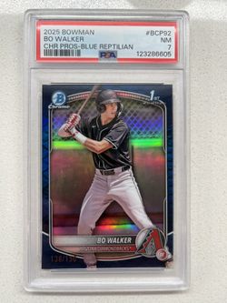 BO WALKER PROSPECT BASEBALL CARD