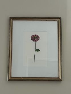 2x Framed Botanical Flower Print