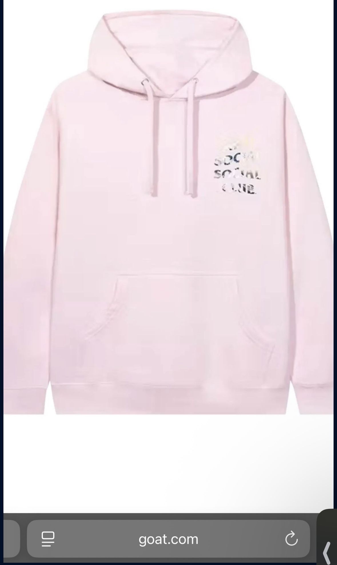 Anti Social Hoodie Pink Medium