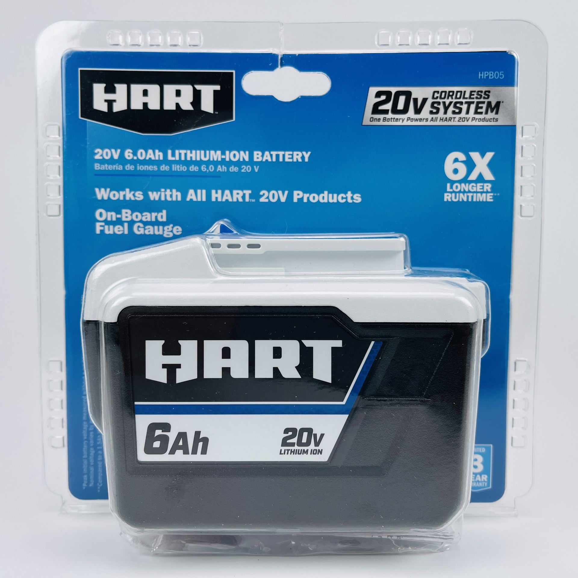HART HPB05 20 Volt 6.0Ah Lithium-Ion Battery On Board Fuel Gauge Sealed New