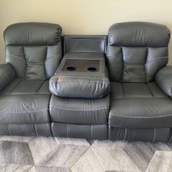 Couch, Loveseat, Desk