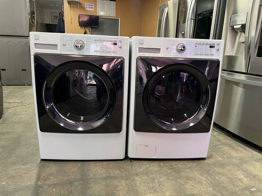 SET WASHER AND DRYER KENMORE WHITE 🆓️Free Delivery 🆓️ SIDE BY SIDE- STACKABLE