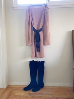 H&M Pink long sleeve dress