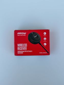 MPOW Wireless Bluetooth Receiver with Car Charger & Noise Isolator (BH525A)