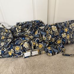 Vera Bradley, Ellie, blue travel bags and accessories