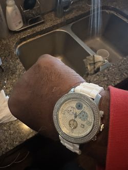 Don & Co’ 1 Karat Real Diamond Encrusted Watch