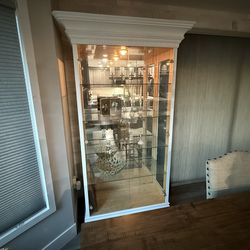 Glass Curio Dining Room Display Cabinet