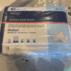 Covidien Wings Plus Quilted Adult Briefs