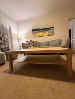 Oak coffee table