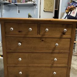 5 Drawer Solid pine Dresser. $75