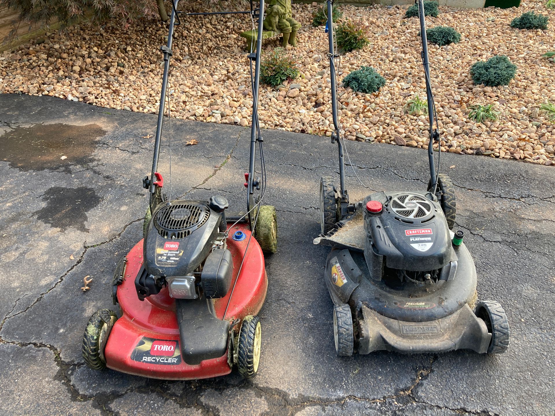Lawn Mowers (2) Both must go