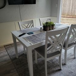 Kitchen table plus six chairs