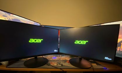 2 Acer 27” monitors 60hz